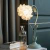 French Lily of the Valley Table Lamp, Vintage Floral Ambient Night Light, Decorative Flower Desk Lamp for Bedroom Bedside