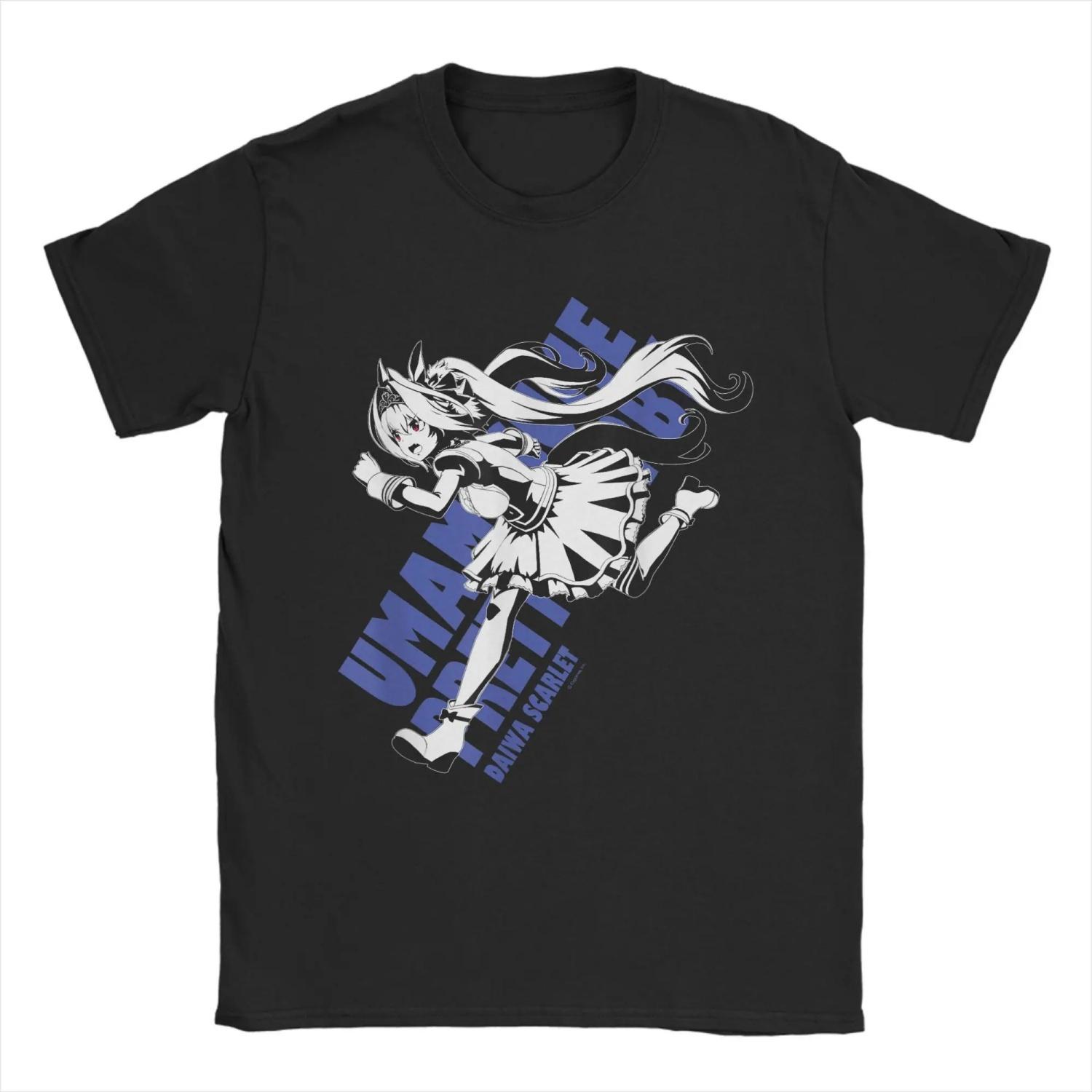 

Umamusume Pretty Derby Daiwa Scarlet T Shirt Beach Leisure T-Shirts Cotton Oversized Tees Short Sleeve Streetwear Tshirt XXXXXL чорний