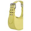 By Far Mini Soho Solid Color Zipper Closure Pebbled Leather Shoulder Tote Bag Small Women handbags Yellow-Apple 23SSMNSSAPLSGCSMA