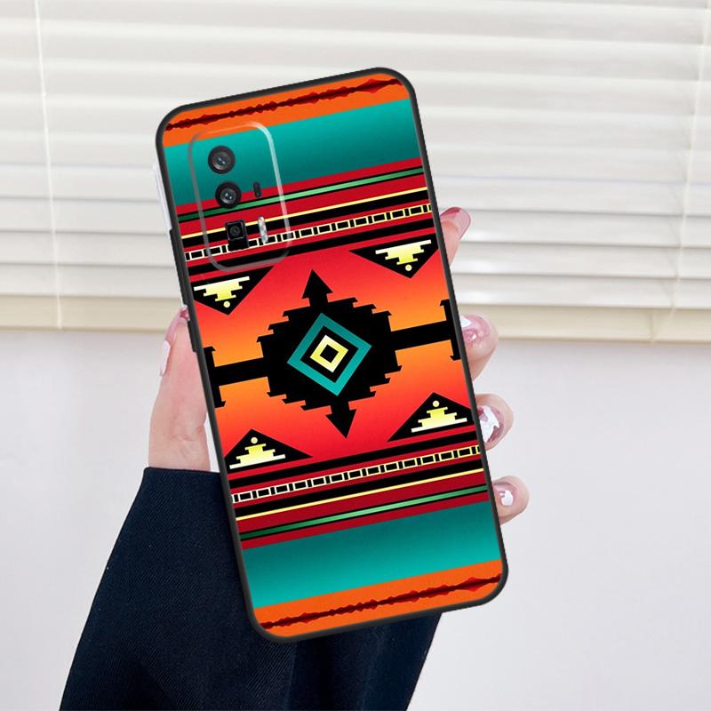 Navajo Print Pattern Cover For Xiaomi 14 13 15 Ultra 11T 12T 13T 14T Pro POCO X7 Pro X3 X5 X6 M6 F5 F6 Pro Case