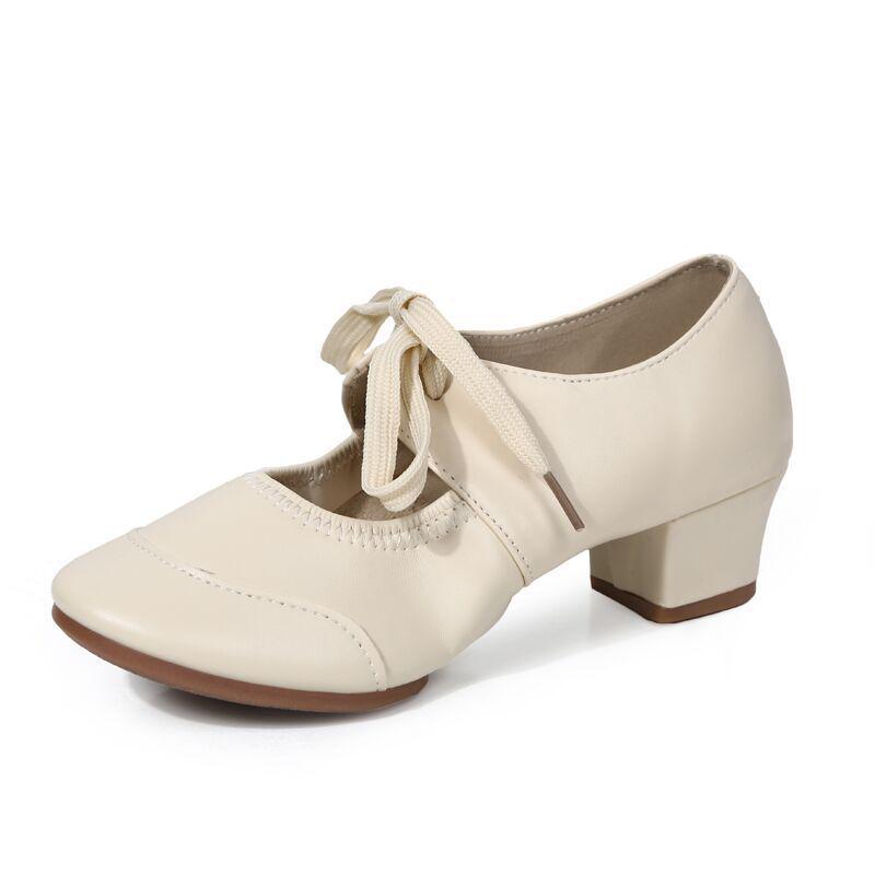 Women's 2025 Low-Top Latin Dance Shoes – Soft Sole, Shallow Mouth, Modern Style