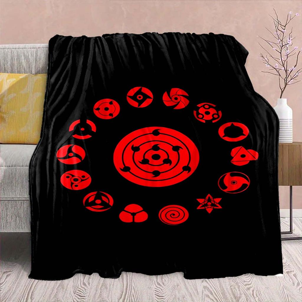 Naruto Anime Flannel Blanket - Soft Warm Perfect for Sofa, Bedding Camping Travel Office Home Decor