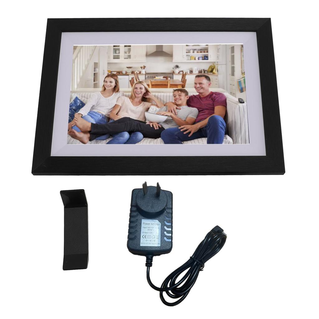 10,1 Zoll digitaler Bilderrahmen 1280 x 800 HD Touchscreen Cloud Smart Fotorahmen 16 GB Speicher Auto Ro