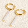 Real Natural Irregular Pearl Earring Stainless Steel Jewelry For Women Men Accessories Round Hoops Piercing Baroque Boucles Gift