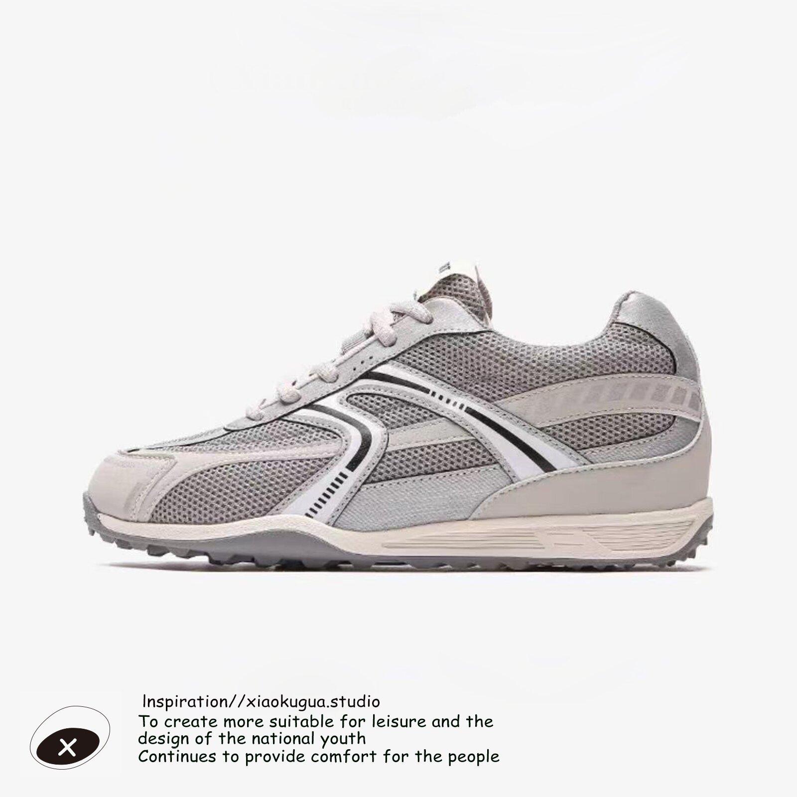 

Retro German training shoes women s 2025 new autumn versatile light and not tired feet racing shoes round head casual sports shoes 40 серый