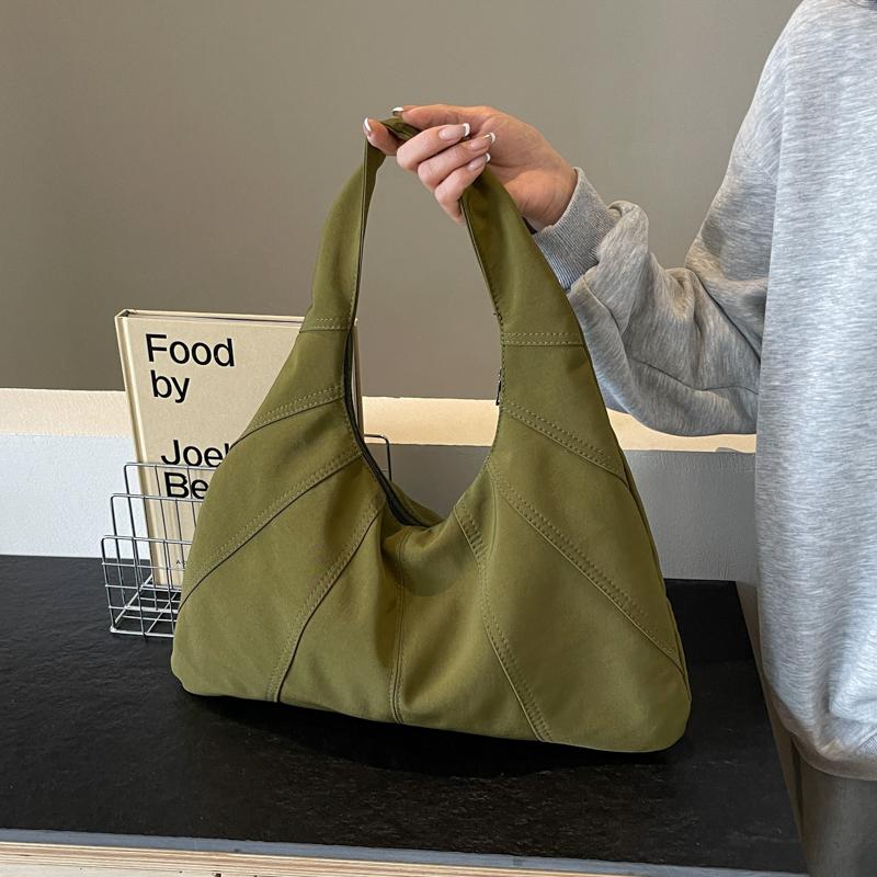 Сплошная женская пригородная сумка на одно плечо большой емкости для подмышек — фото 5