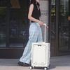 Xiao Yan Front-Opening Aluminum Frame Luggage with USB Charging