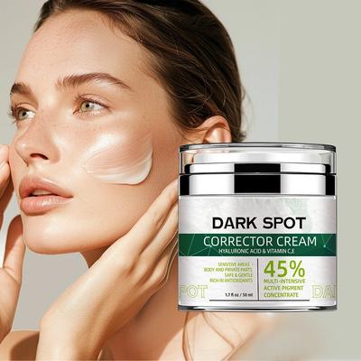 Cura della pelle del viso Crema sbiancante per lentiggini Rimuovi melasma Macchie scure Melanina Anti-età Schiarente Ridurre i pori Idratante