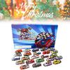 Advent Calendar Countdown Toy Cars Set For Kids Featuring 24 Unique Collectible Designs