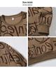 Men's Graffiti Hoodie, Plus Size, Round Neck, Long Sleeve, Spring/Autumn 2025 Trendy Teen Base Layer Top