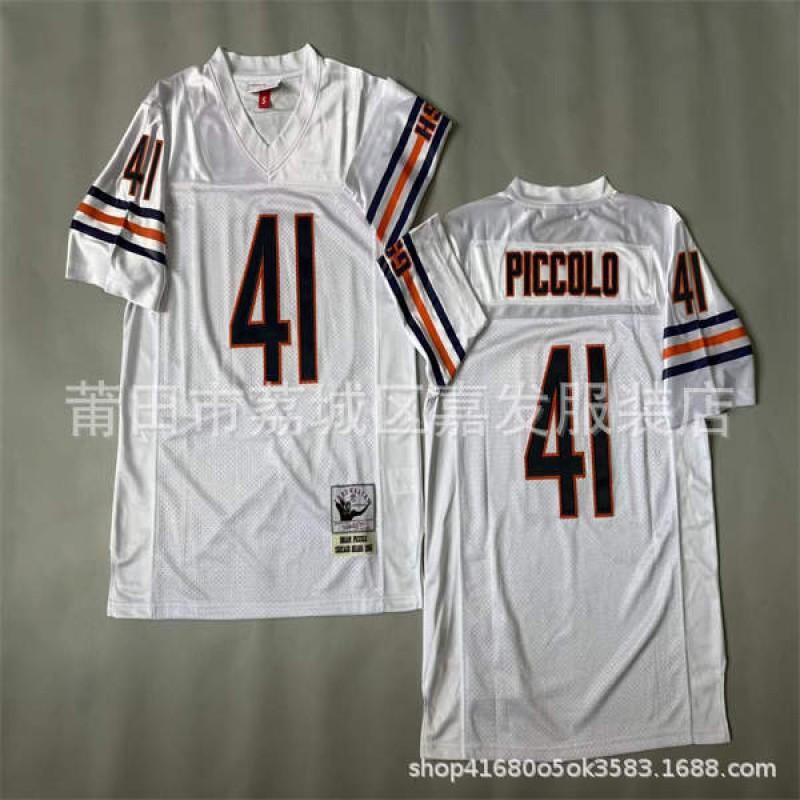Chicago Bears Vintage NFL Football Jersey Mens Cotton Embroidered Retro Sports Apparel Size S To XXXL