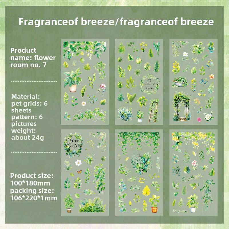 

Набор наклеек Yuezhen Retro Flower Plant - Декор для детской тетради