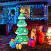 Inflatable Christmas Tree Blow Up Christmas Tree Yard Decor with Inflatable Gift Boxes for Outdoor