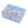 Square Tinplate Storage Box Large Capacity Storage Box With Lock  For Home Kitchen
