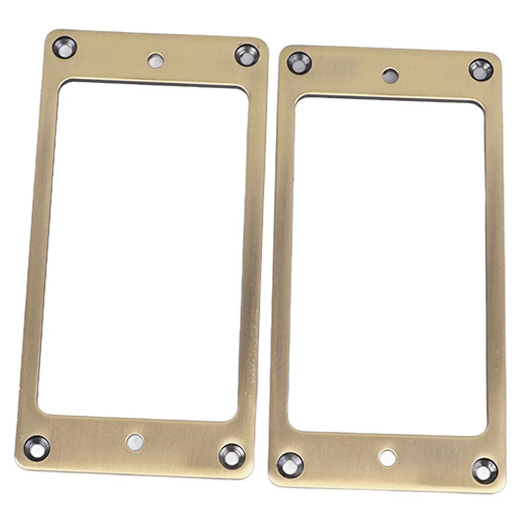 2Pcs Electric Guitar Pickup Frame Zinc Alloy Humbucker Pickup Mounting Ring Set 2 X 2mm Bronze