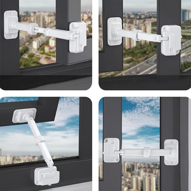 Perforation-free Window Stopper Window Latch ABS Sliding Flat Window Child Safety Lock Anti-theft Sliding Window Lock