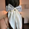 Ribbon Bow Hair Clip Large Vintage Style Hair Clip Spring Clip Hair Accessory Headwear Accessory