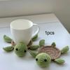 Sous-verre au Crochet Tortue Animal Mignon Tapis de Tasse pour Café Maison Salle à Manger