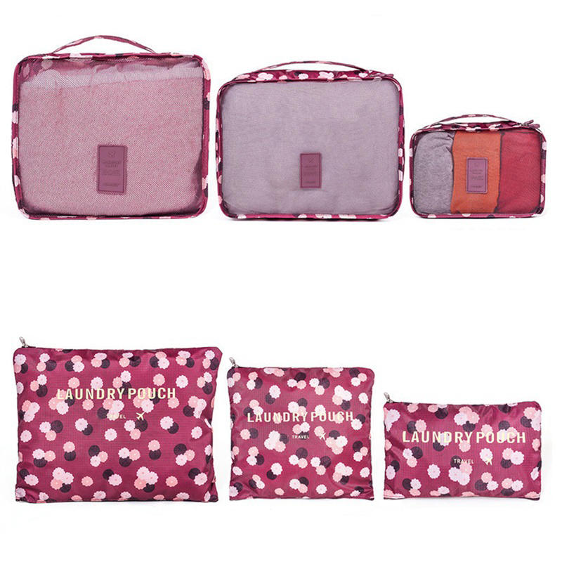 6 Stück/Set Aufbewahrungs-Organizer für Koffer Reisekoffer Packset Koffer Gepäck Kleidung BH Schuh Ordnungstasche Beutel Hohe Qualität