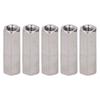 10 Pcs Hex Coupling Nut M6x1 L30mm 304 Stainless Steel Anti Rust Corrosion Threaded Rod Connector