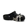 Crocs Baya EVA Desert Star Unisex Handsome Street Niche Fashion Casual Four-pointed Star Strap Hole Shoes Unisex Black