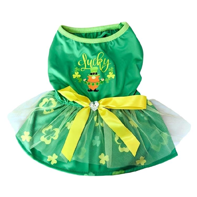 

Girl Dog Dress Costume Apparel Princess Dress Paddy s and Summer Cloth for Puppy Dog and Cats XL