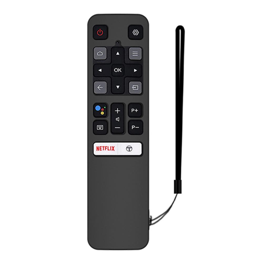 

Portable Silicone Remote Controller Full Cover Protective Case with Lanyard for TCL RC802V FMR1 FNR1 Supplies чорний