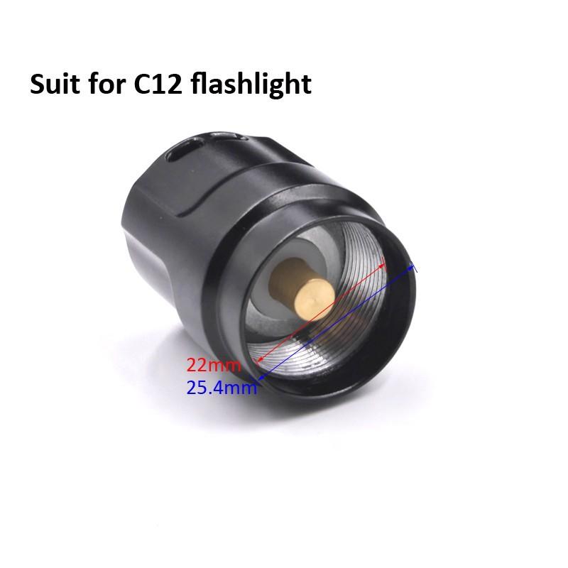 501 502 C8 C12 Led Flashlight Button Switch Case Tail Switch Module Flashlight Replacement Part Diy Repair Parts