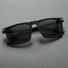 New Classic Black Square Sunglasses Men Fashion Mirror Blue Sun Glasses Unisex Vintage Anti Glare Driving Shades UV400