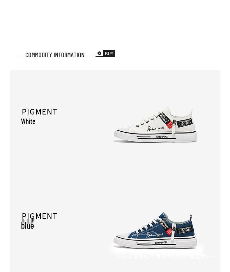 2025 Men's Breathable Versatile Canvas Sneakers - Trendy Summer Low-Top Casual Shoes for Youth