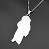 San Judas Tadeo Pendant Necklace for Men Women Stainless Steel Gold Color Saint Jude Thaddeus Enamel Chain Amulet Jewelry Gift