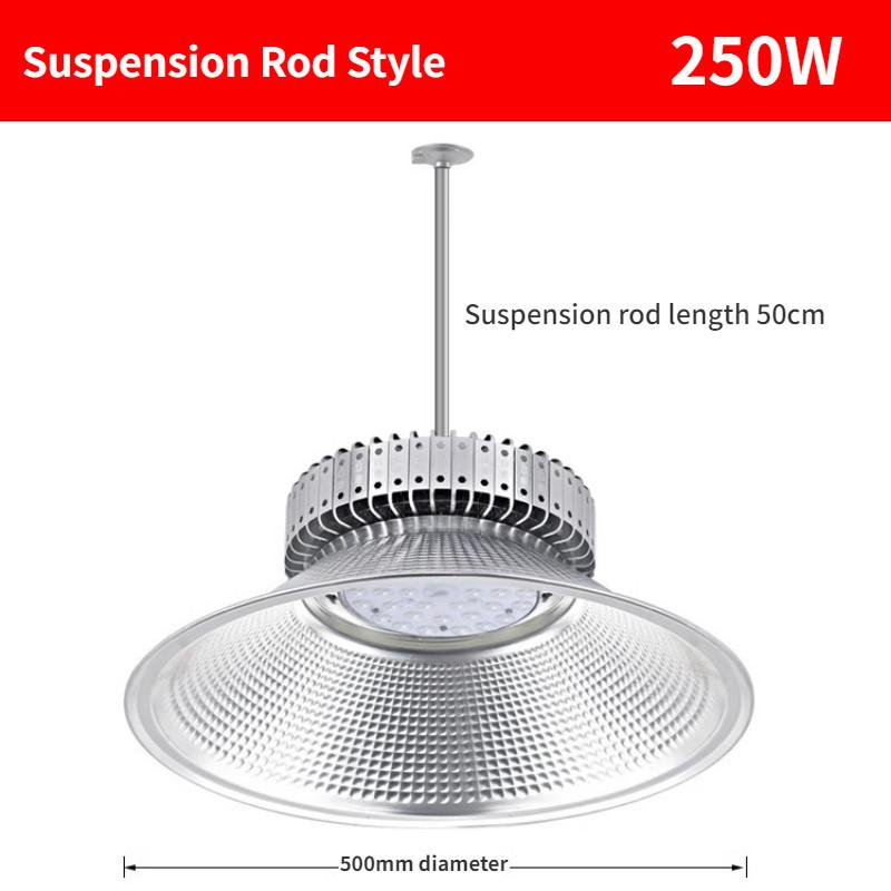 100W/150W/200W/250W/300W Waterproof Pendant Lamp Factory Lamp Industrial Mining Light Led Finned Energy-saving High Brightness Warehouse Lighting
