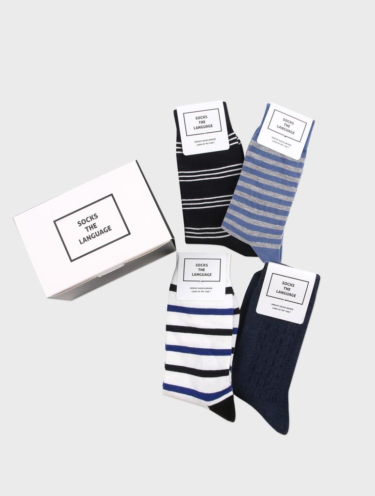 Sagseudeolaenggwiji Loved You At First Sight (4 Socks Set)