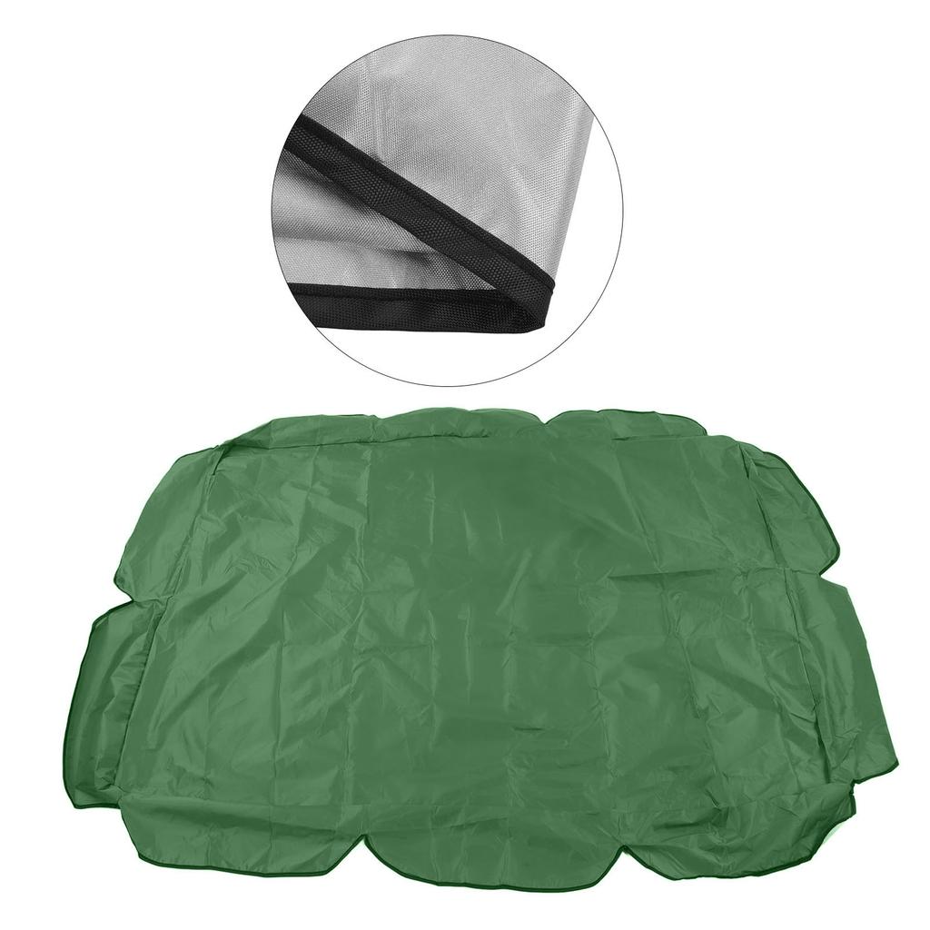 Swing Canopy 210D Silver Coated Oxford Waterproof UV Proof for Outdoor Patio Yard Chair 142x120x18cm