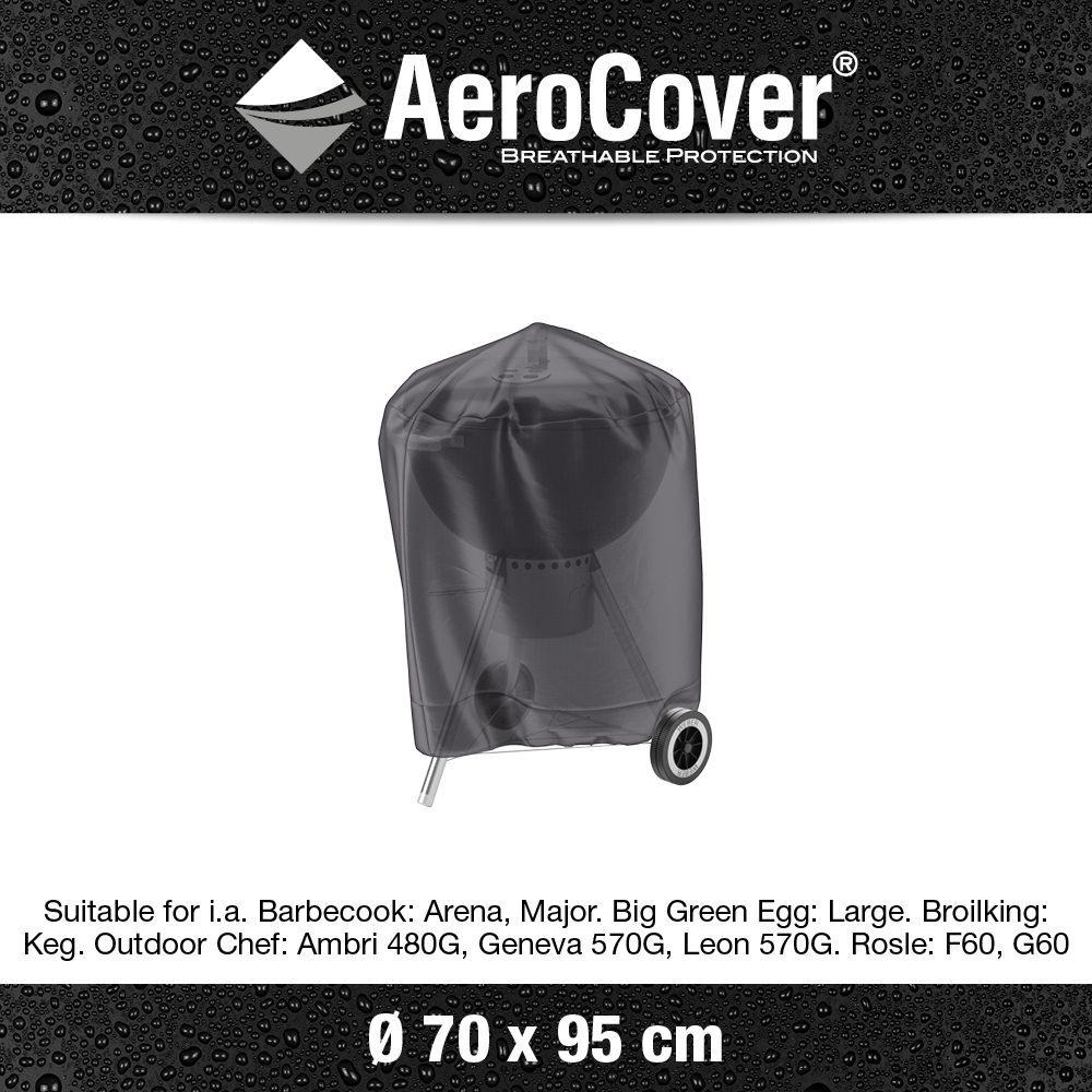 Charcoal Grill Cover 7874 Ø67X95 Aerocover Gray Homms