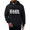 Men's Fashionable Casual Long-sleeved Printed Hooded Sweater Top