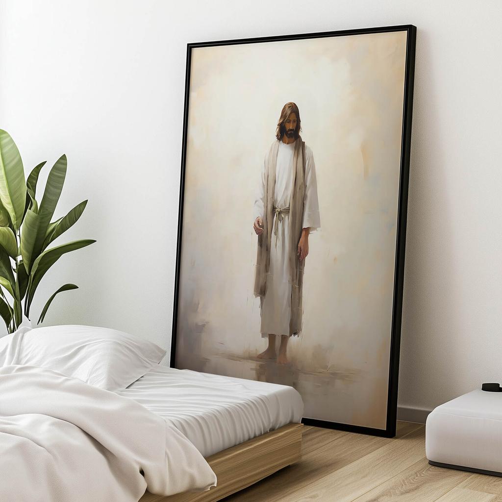 Prayer In Silence - Jesus Prayer In Silence - Jesus, 30X40 Cm, Unframed, Matte Paper 230 Gsm