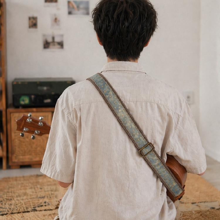 Durability Cowhides Shoulder Belt with Hook Musical Instrument Straps Adjustable Belt Guitar Accessories Ukulele Strap