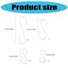 Adhesive Plastic S Hooks No Nails Required Wall Hanging Organizers Hangers for Practical Kitchen Bathroom Storage