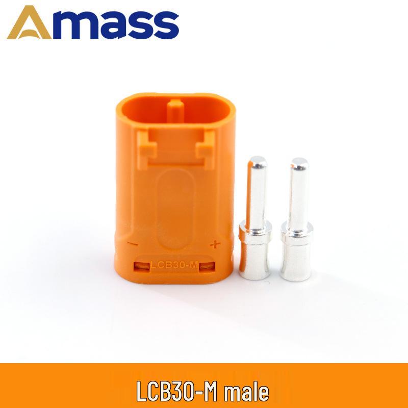 Amass LCB 40/50/60PW-M/F Crimp Purple Copper Silver-Plated Locking Circuit Board Connector