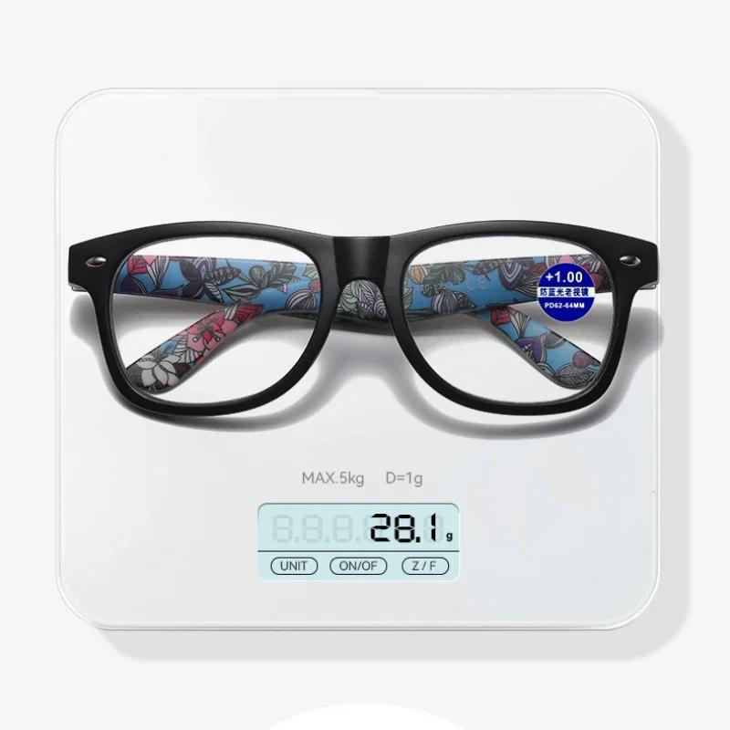 Fashionable Wooden Frame Reading Glasses Vintage Large Frame Reading Glasses For The Elderly High-Definition And Ultra Light