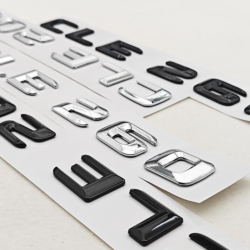 3D ABS Car Letters Logo CLE200 CLE260 Badge Rear Trunk Emblem Decals For Mercedes Benz CLE Class CLE 200 CLE260 Accessories