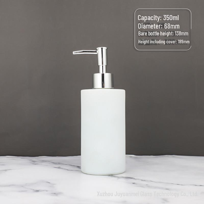 Nordic Style Glass Lotion & Soap Bottle for Home, Hand Sanitizer, and Hotel Shower Gel