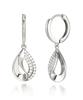 Geigerjewelry Half Cubic Teardrop Earrings Gisvee042 (Silver 925 Pin)