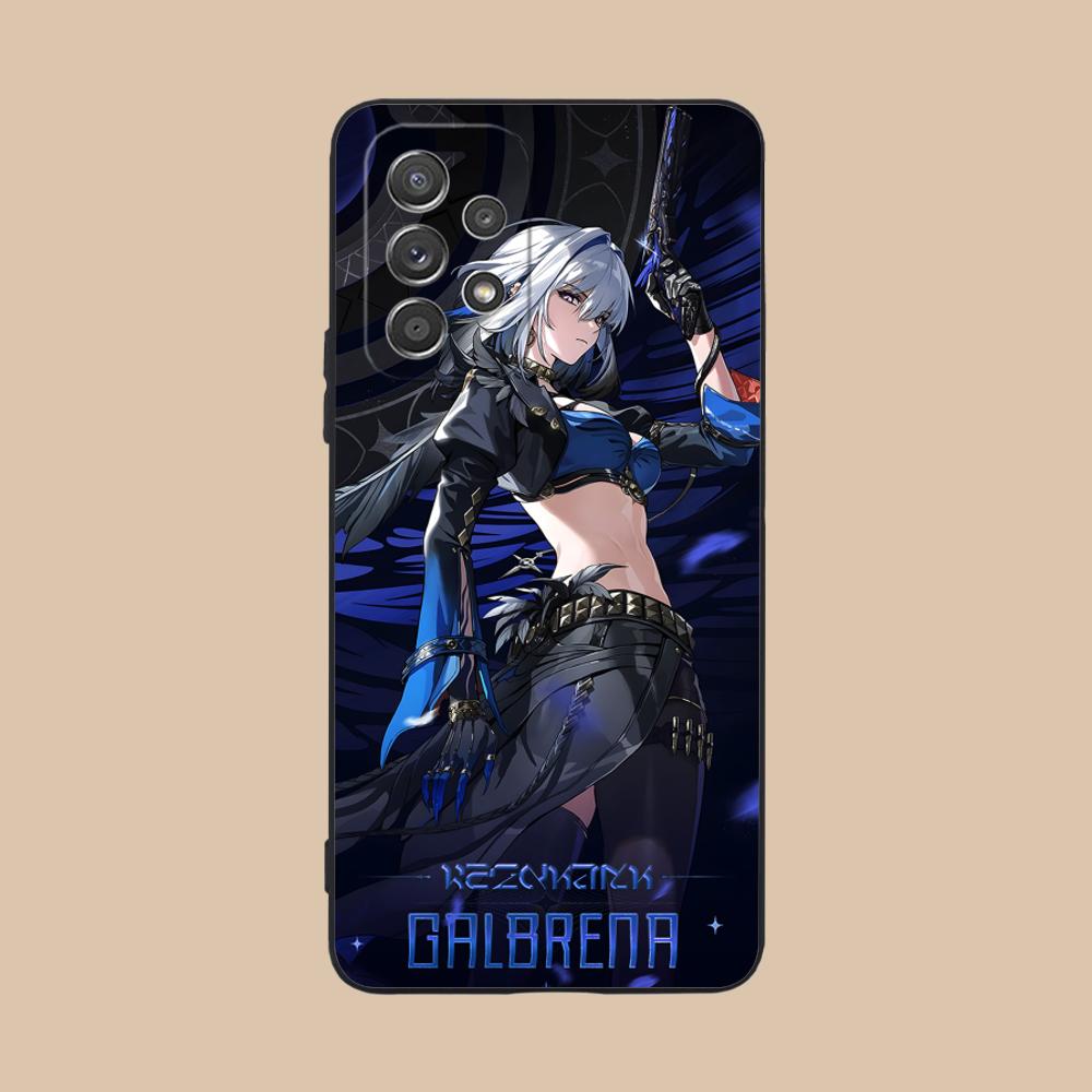 Wuthering Waves Galbrena Phone Case for Samsung Galaxy M55 54 42 35 34 33 32 23 22 15 14 13 12 F55 5G Colorful Cover Cellphones