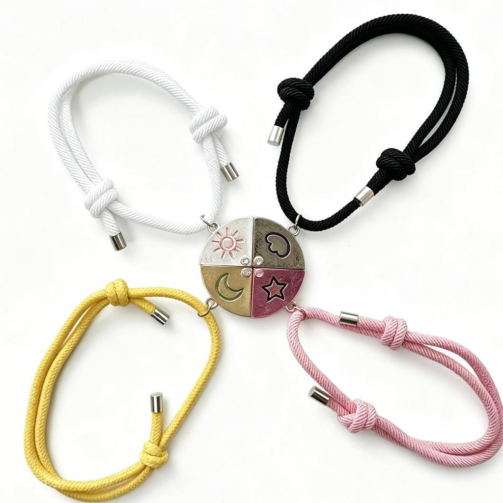 Best Friend Magnetic Necklace: Cute Back-to-School Gift & Birthday Pendant for Her