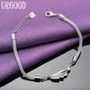 925 Sterling Silber Schlangenkette Armband Mode Geschenk Party Schmuck