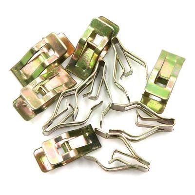Metal Retainer Clips Bronze Tone Auto Interior Console Dash Dashboard Trim Metal Retainer Clips 10 Pcs