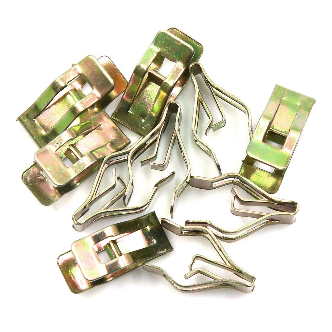 

uxcell Metal Retainer Clips Bronze Tone Auto Interior Console Dash Dashboard Trim Metal Retainer Clips 10 Pcs