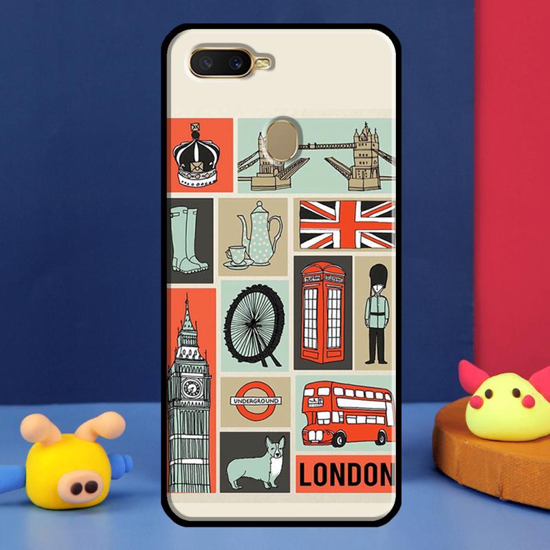 London Bus England Big Ben Phone Case for OPPO Find X5 X3 Pro A74 A54 A94 A83 A91 A93 A31 A53 A5 A9 A15 A52 A72 Cover